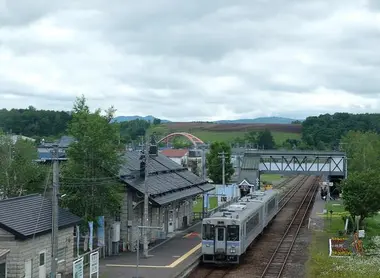 La gare de Biei La gare de Biei
