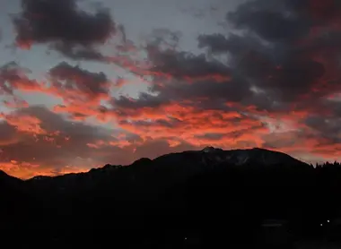 Coucher de soleil sur le Mont Amakazariyama