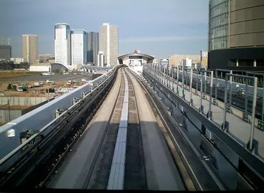 Vue depuis le monorail de Tokyo