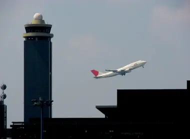 Décollage d'un avion de la JAL de Narita