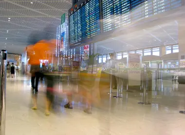 Dans l'aéroport international de Tokyo-Narita