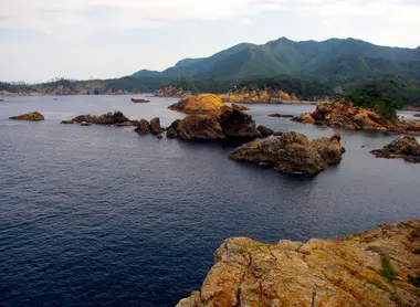 La côte de la mer du Japon à Izumo La côte de la mer du Japon à Izumo