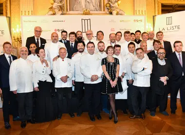 40 chefs du monde entier réunis à Paris, le 4 décembre 2017, à l'occasion de l'édition 2018 de "La Liste".