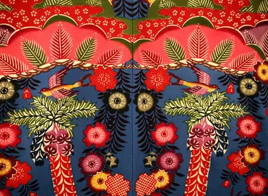 Okinawa Bingata fabric Okinawa Bingata fabric