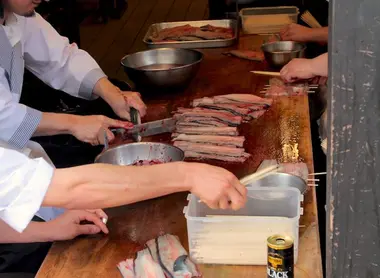 Préparation de l'anguille