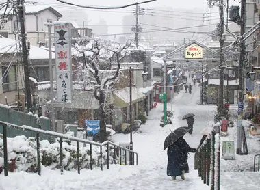 Tokyo with snow Tokyo with snow