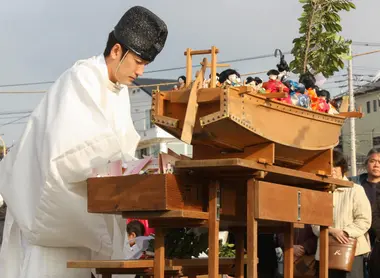 Cérémonie pour les poupées, Awashima-jinja Yokosuka Cérémonie pour les poupées,Awashima-jinja Yokosuka