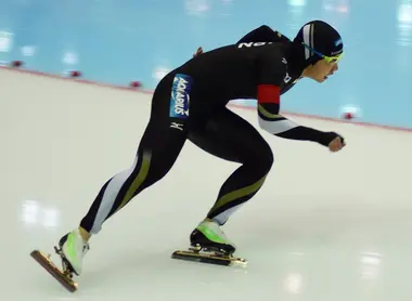 Nao Kodaira, championne olympique de patinage vitesse, en 2016