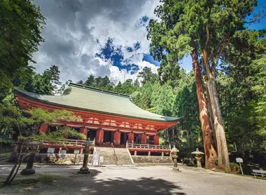 Le temple enryakuji, sur le Mont Hiei Le temple enryakuji, sur le Mont Hiei