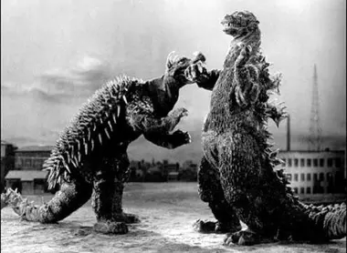 Godzilla face à Anguirus Godzilla face à Anguirus