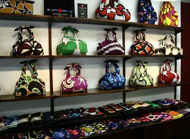 A furoshiki shop A furoshiki shop