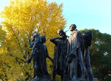 "Les Bourgeois de Calais", sculpture de Rodin