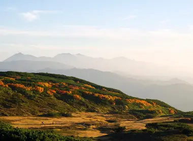Coucher de soleil auparc national Daisetsuzan
