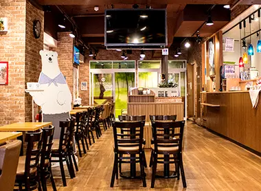 Intérieur du café Intérieur du café