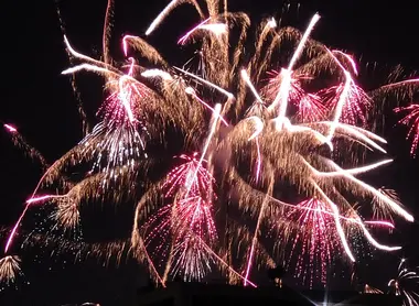 Entre Asakusa et la Tokyo Skytree, Tokyo s'illumine lors du feu d'artifice de la rivière Sumida