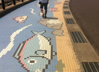 Mosaïque en bord de mer