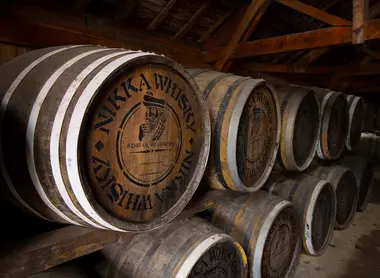 Les caves de Whisky Nikka