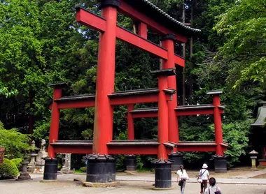 Le grand torii du sanctuaire Le grand torii du sanctuaire