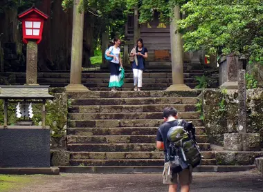 Point de départ du chemin de l'ascension du mont Fuji