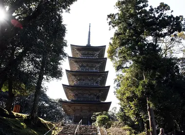 La pagode du temple Myoji-ji.