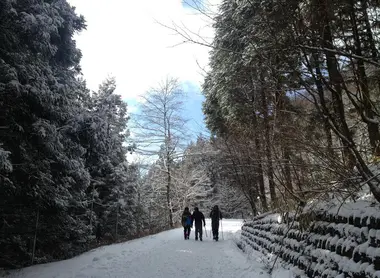 Les chemins pédestres offrent de très beaux paysages tout au long de la randonnée