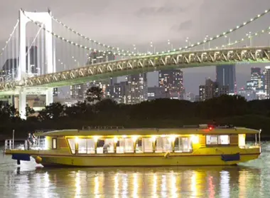 Le yakatabune de la croisière Odaiba Course