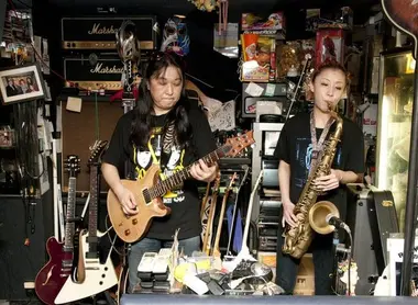 Mimi et Takuya Tachibana. Studio Himawari , Karaoké