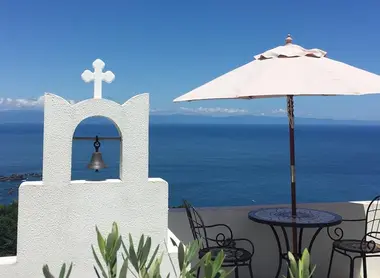 Vue sur la mer depuis l'hôtel