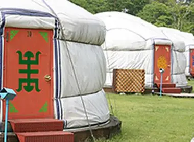 Les yourtes de l'hôtel