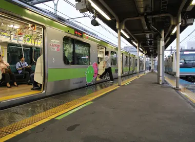 Yamanote vs Keihin-Tôhoku à Uguisudani Yamanote vs Keihin-Tôhoku à Uguisudani