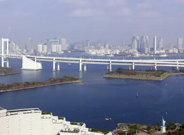 La baie de Tokyo d'Odaiba La baie de Tokyo d'Odaiba