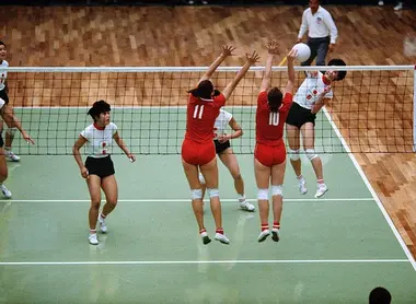 Epreuve de volley-ball 1964