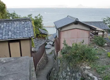 Les ruelles en pente de Takamijima Les ruelles en pente de Takamijima