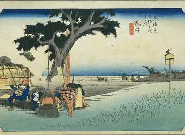 Fukuroi sur la route du Tokaido Fukuroi sur le Tokaido, gravures d'ukiyo-e d'Hiroshige