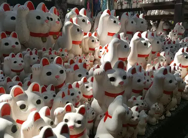 Les chats porte-bonheurs de Tokyo