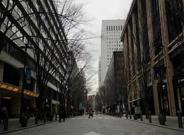 Les alentours de la gare de Tokyo