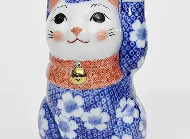 Maneki neko - - Artisanat "Seto sometsuke-yaki"