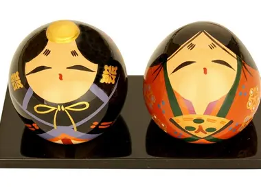 Couple de poupées - Artisanat "Ouchi-nuri"