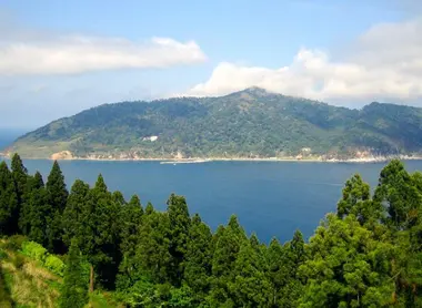 Vue sur l'ile de Kinkazan