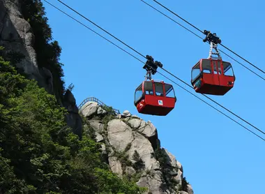 Le téléphérique du mont Gozaisho