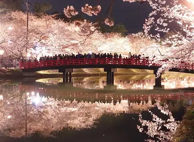 Le parc du château d'Hirosaki Le parc du château d'Hirosaki
