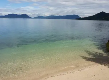 Une plage d'Okunoshima Une plage d'Okunoshima