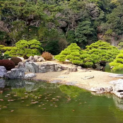 Pond at Ritsurin Garden, Shikoku