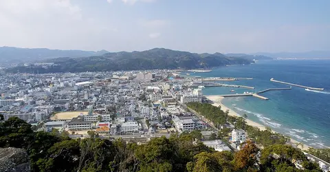 View looking over Sumoto from Sumoto Castle