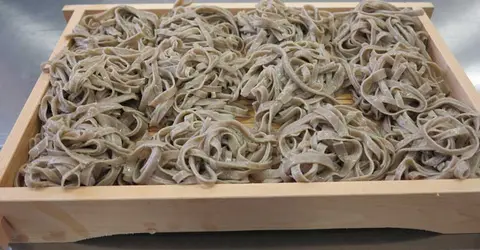Japanese soba noodles ready to boil Japanese soba noodles ready to boil