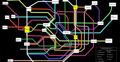 Tokyo Subway Map Tokyo Subway Map
