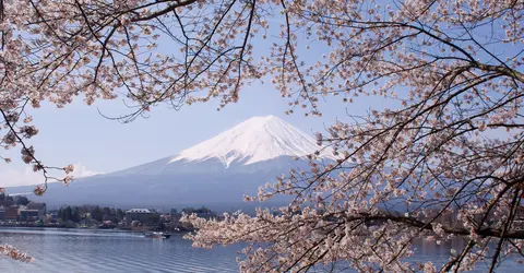 View of Mount Fuji from Kawaguchiko, Yamanashi