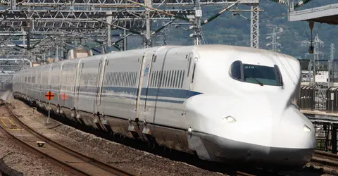 N700 Shinkansen bullet train on the Tokaido Line