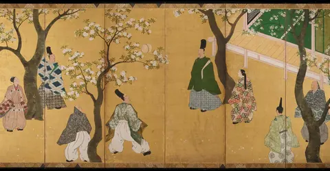 Kemari, Japanese Football Game under Cherry Blossoms Kemari, Japanese Football Game under Cherry Blossoms