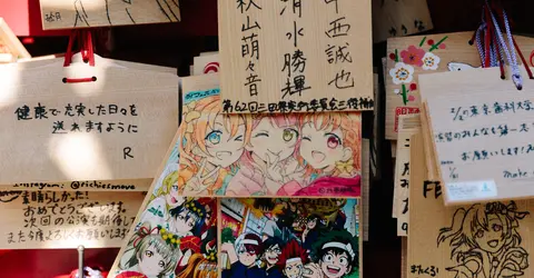 Anime ema at Kanda Myojin